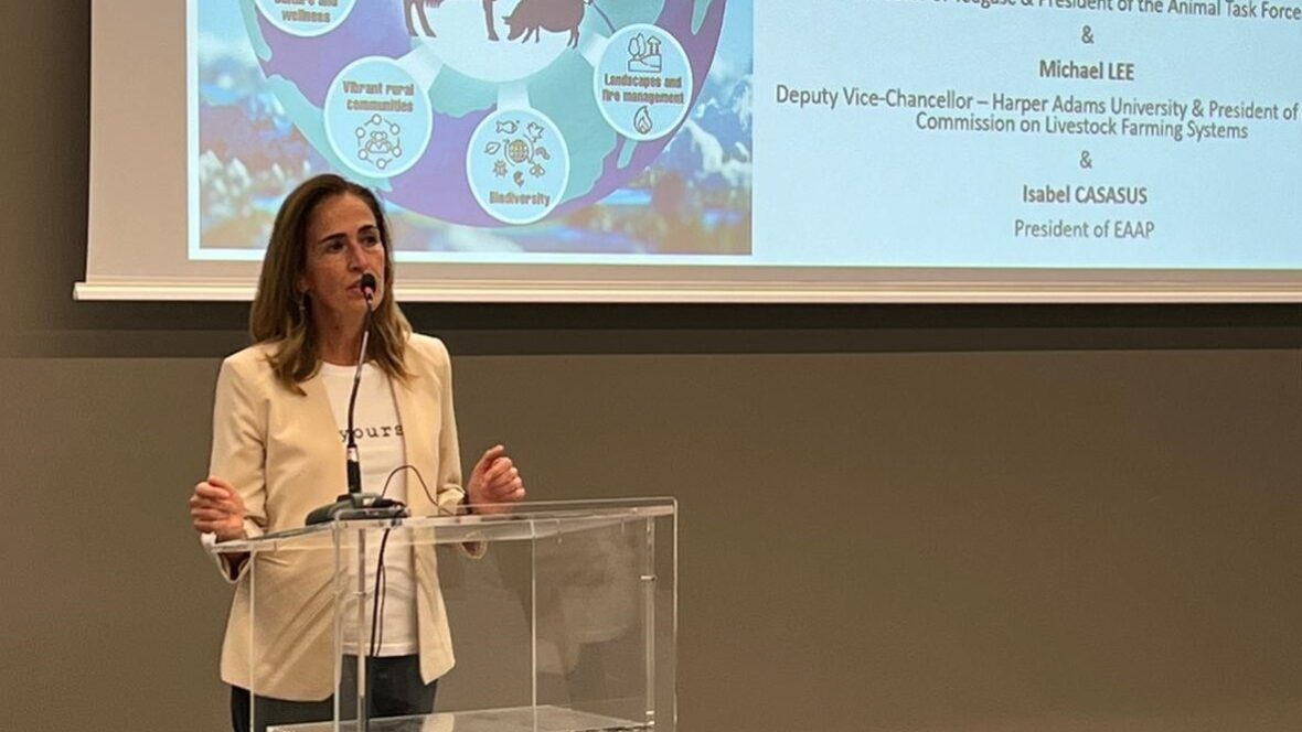 Isabel Casasús, investigadora del departamento de Ciencia Animal